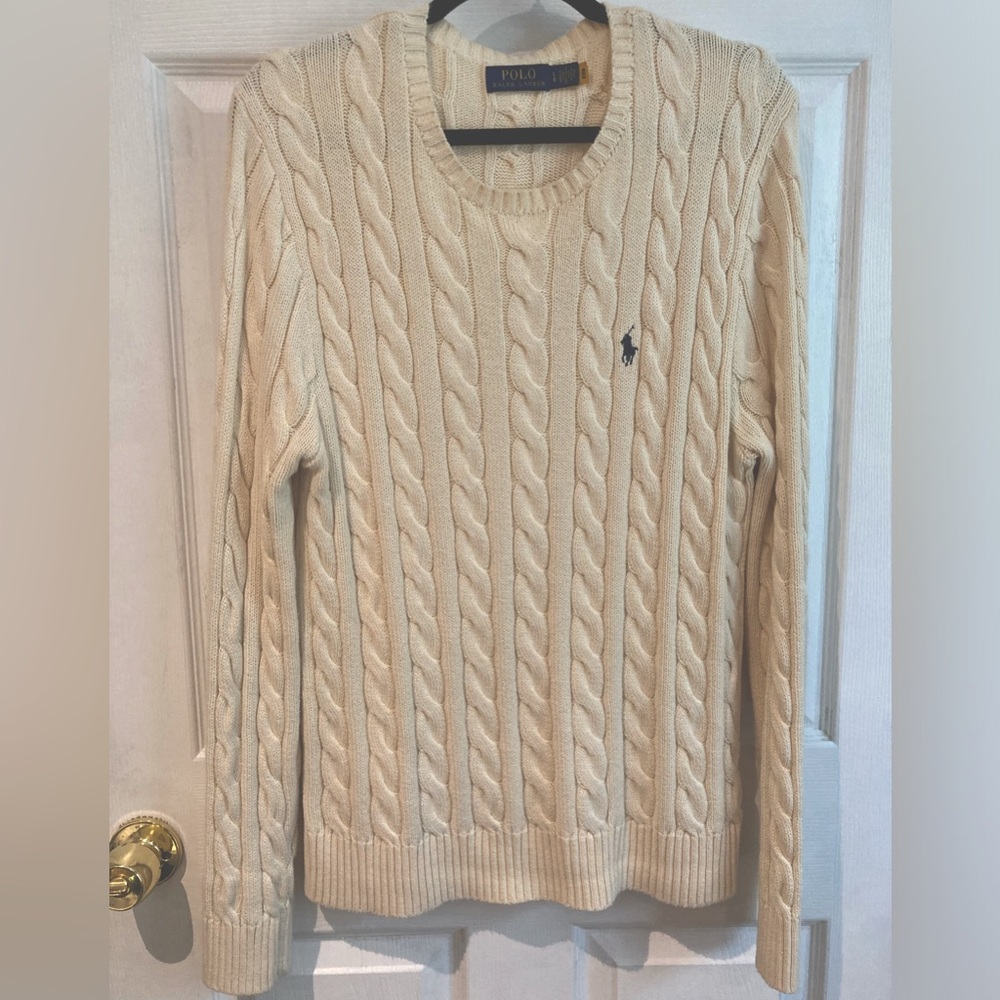 Polo Ralph Lauren Men’s Cable-Knit Cotton Sweater Size L